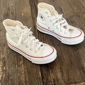 Converse Kids Classic White High-Tops size 2 y. 1.5 uk 20.5 cm